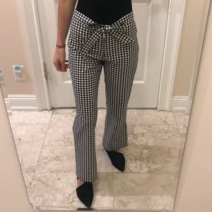 Bell bottoms, houndstooth pants, flare pants, Zara